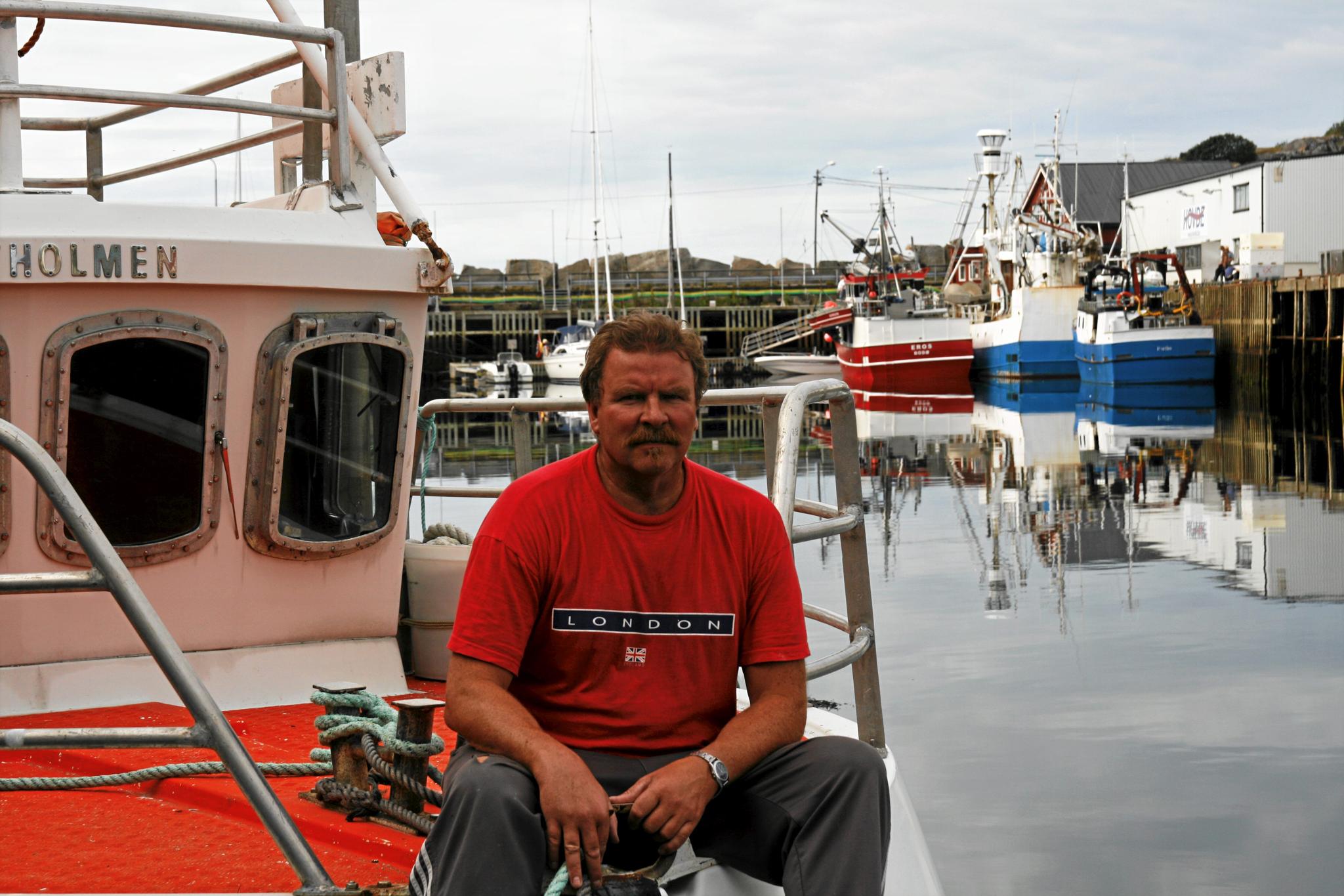 Fisker og Ap-mann Holger Pedersen er kraftig imot oljeleting og -boring i Lofoten og Vesterålen. Arkivbilde