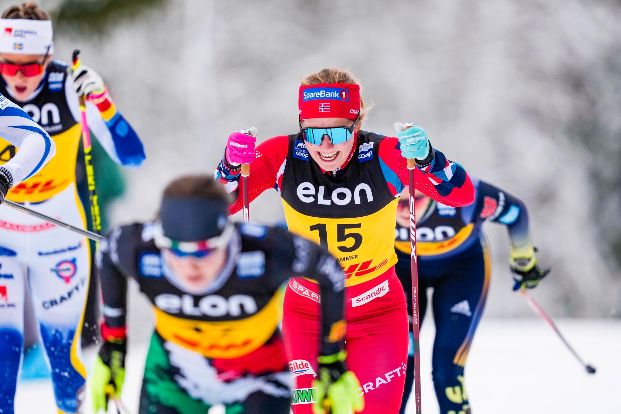 TØFF SESONG SÅ LANGT: For Helene Marie Fossesholm, her under verdenscupen på Lillehammer i begynnelsen av desember.