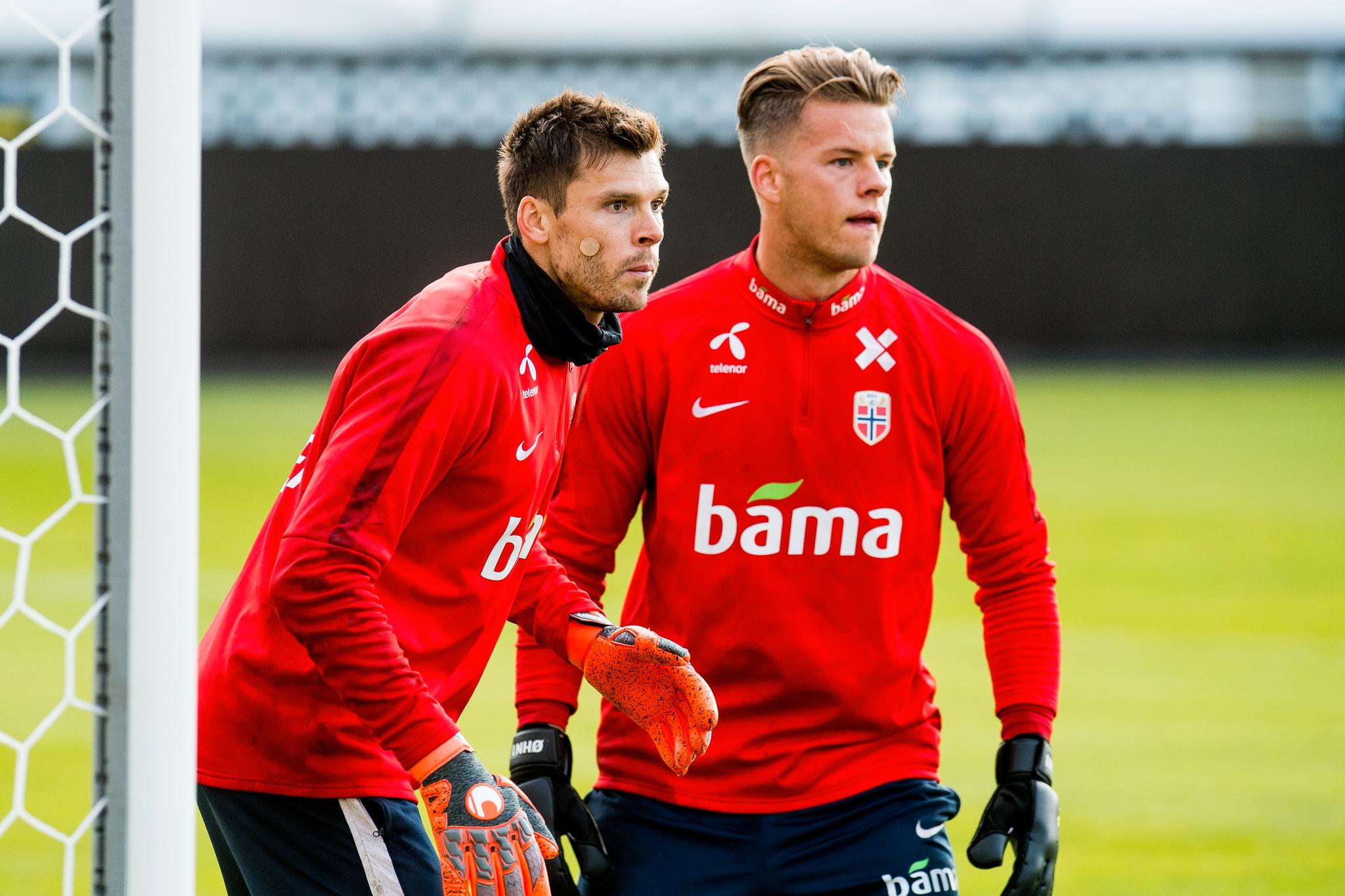 Rune Almenning Jarstein og Ørjan Håskjold Nyland utgjør en solid keeperduo på det norske landslaget.