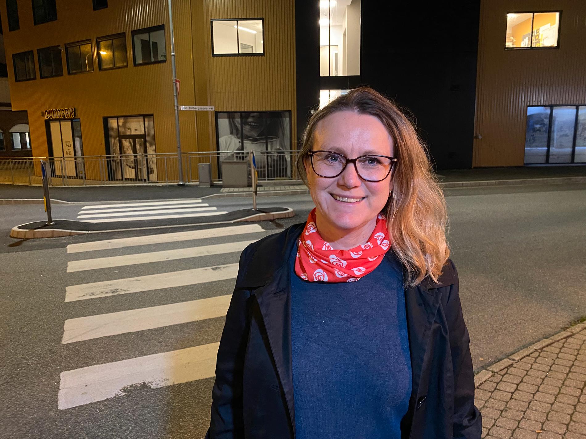 FORNØYD: Kristine Enger fra Arbeiderpartiet er fornøyd med årets valgresultat.