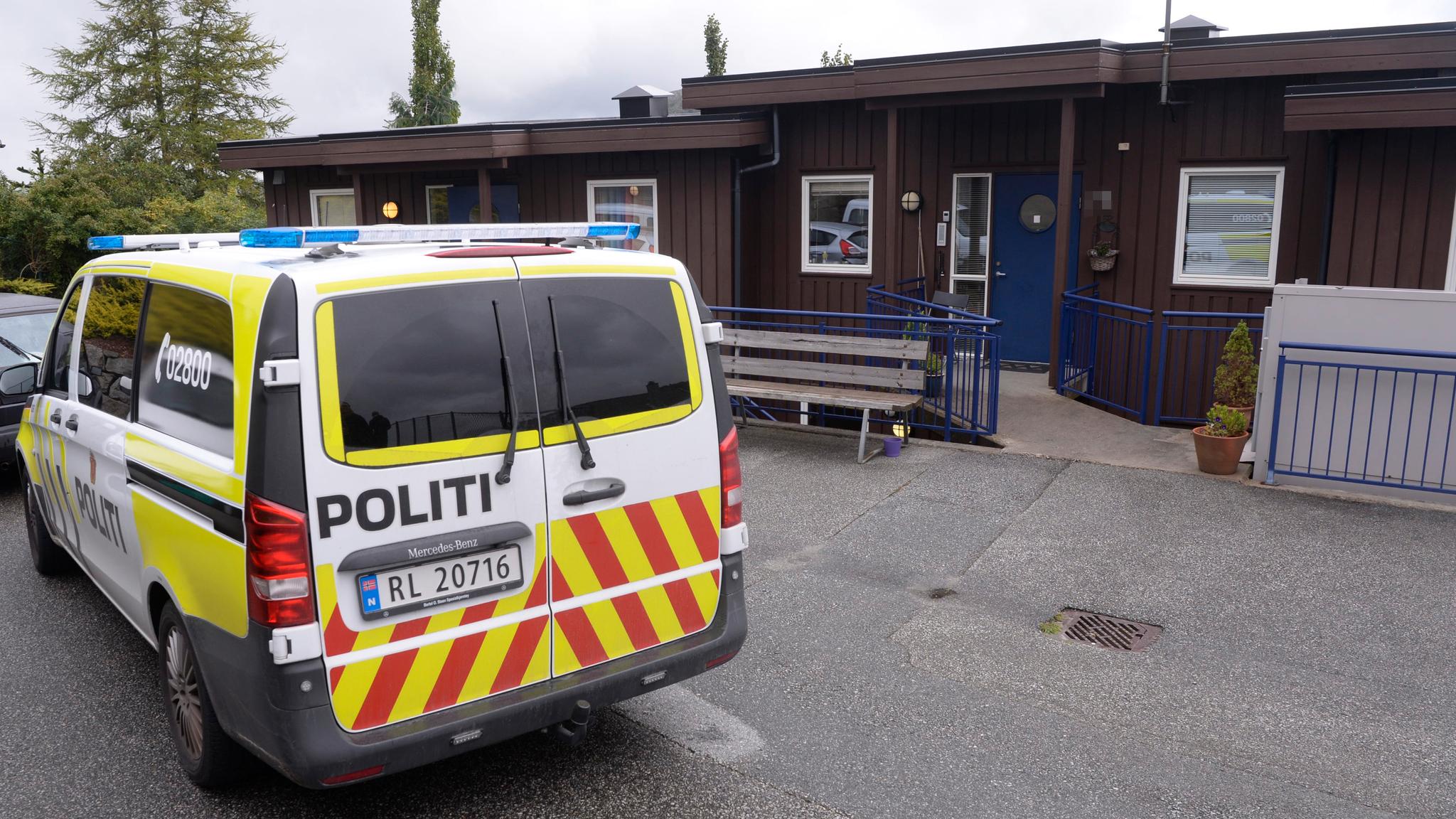 Politiet undersøker et mistenkelig dødsfall på denne adressen på Ålgård.