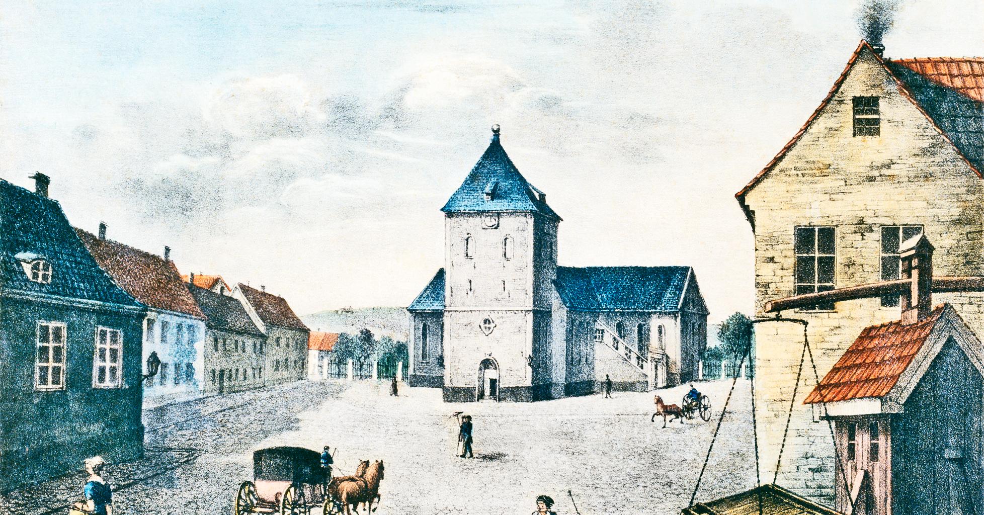 Utover på 1700-tallet ble byens offisielle stadsvekt plassert på Stortorvet, der den fortsatt var i full bruk i 1840 og i ytterligere 30 år.
