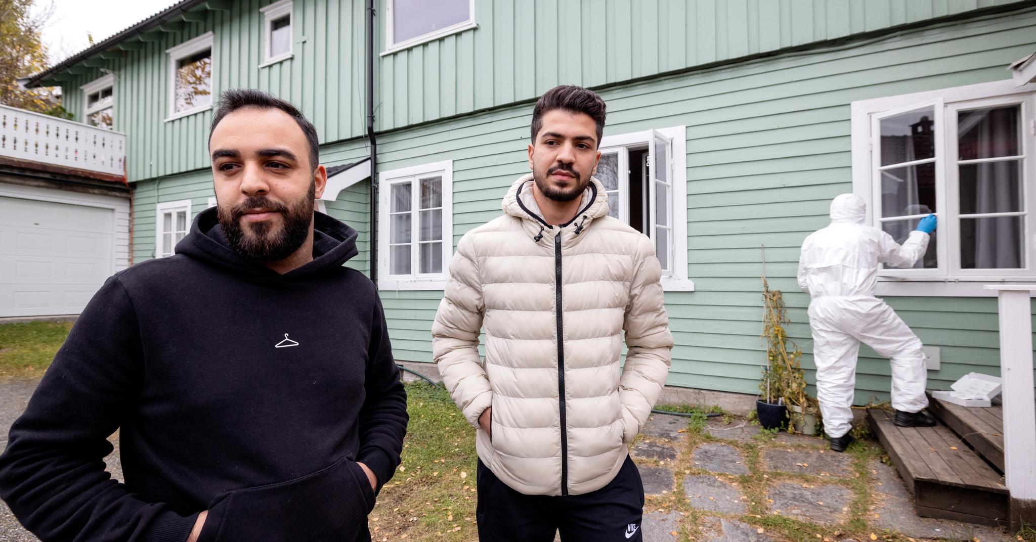Mohammed Shaban (25) og Ibrahim Saffuri (20) ble angrepet hjemme på hybelen i Kongsberg. 