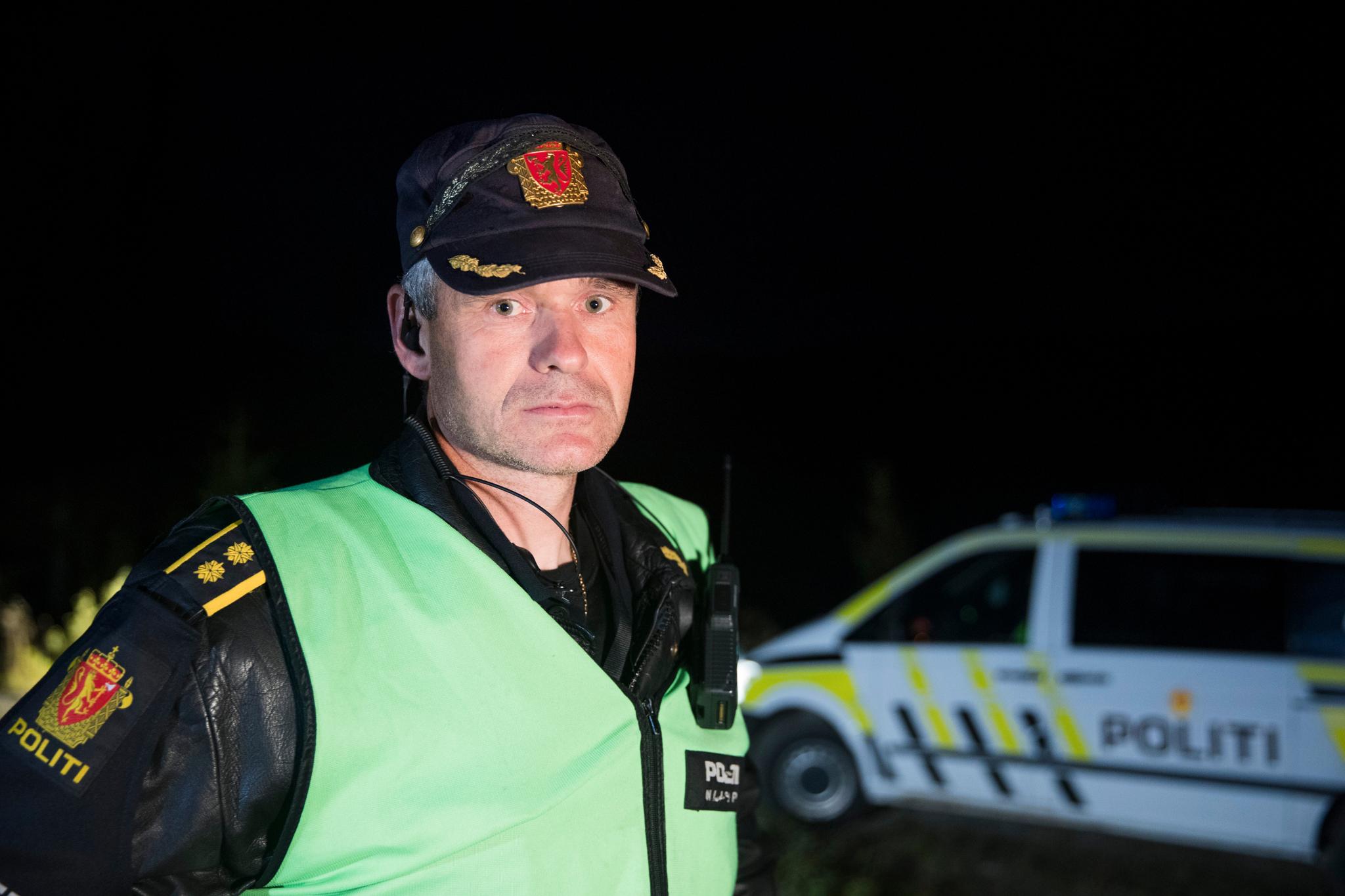  Innsatsleder Bård Sørumshaugen ved porten inn til Vassfaret ca. fem kilometer fra ulykkesstedet i Nordre Dyttholknatten.