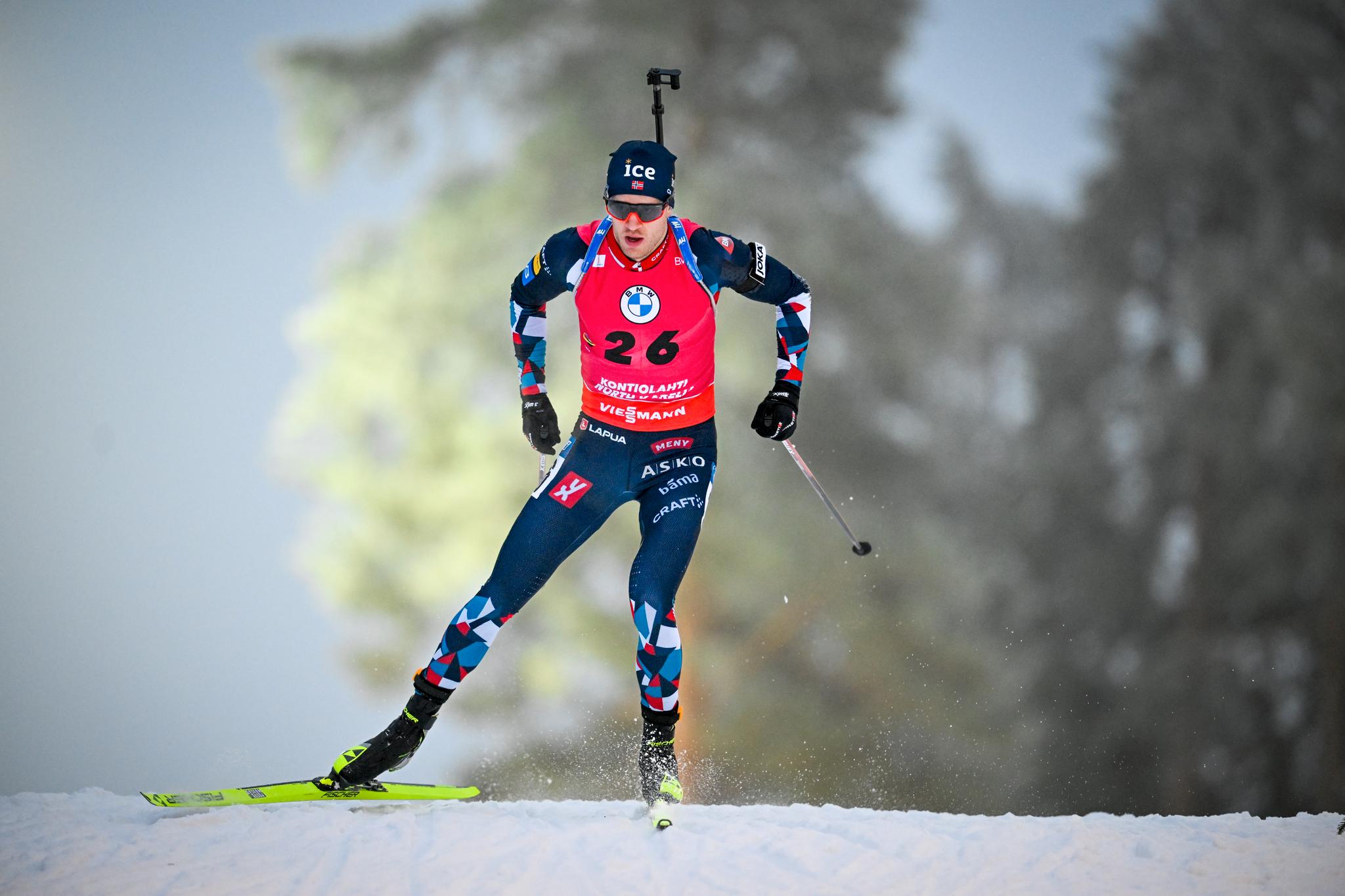 MISTET LEDELSEN: Tarjei Bø fikk det ikke til å stemme under siste halvdel av skiskytteråpningen i Finland.