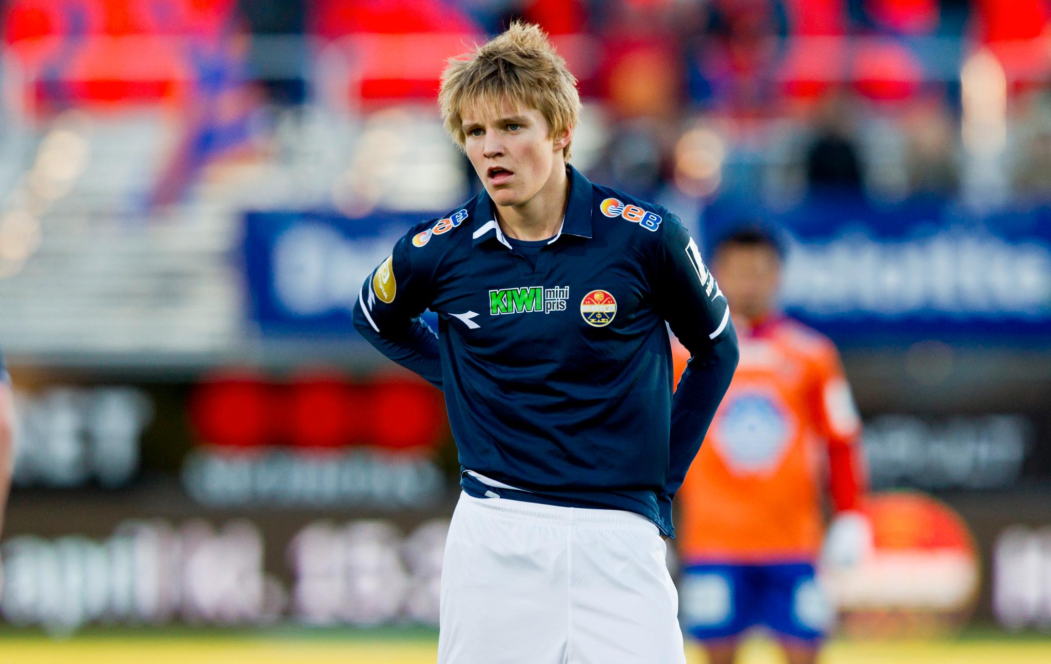 Martin Ødegaard ble tidenes yngste eliteseriespiller da han debuterte for Strømsgodset mot Aalesund i 2014.