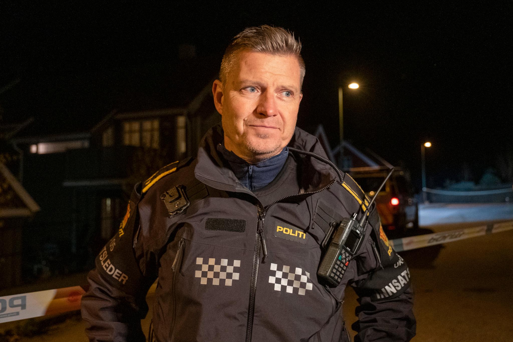 Politiets innsatsleder på stedet, Stig Vang. 