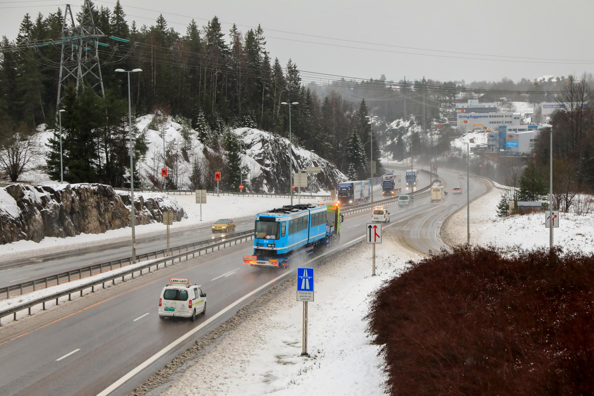 This is where the last journey of the Oslo tram goes