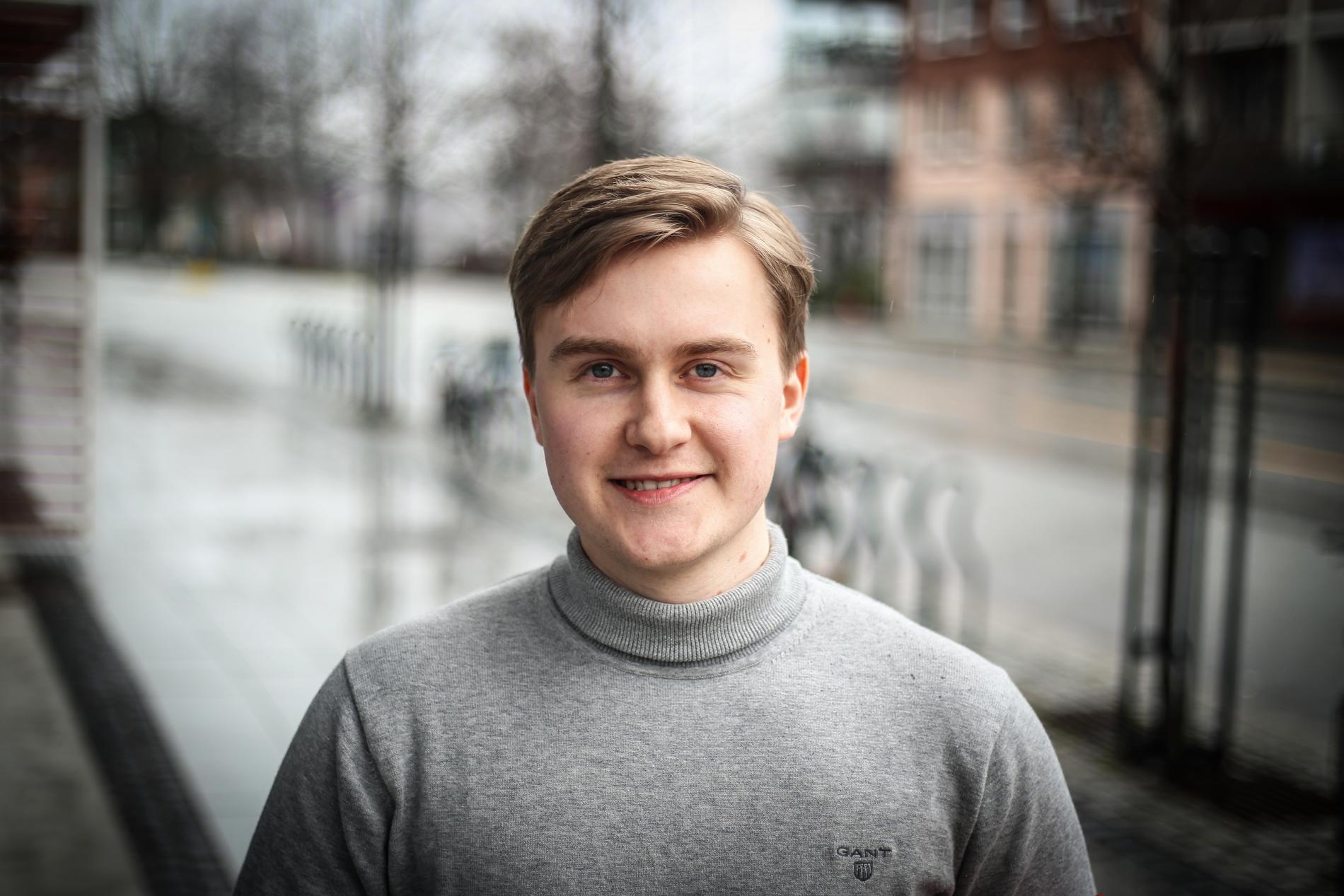 Christian Graue Kase fra Rygge i Østfold studerer bachelor i økonomi ved Universitetet i Agder. 