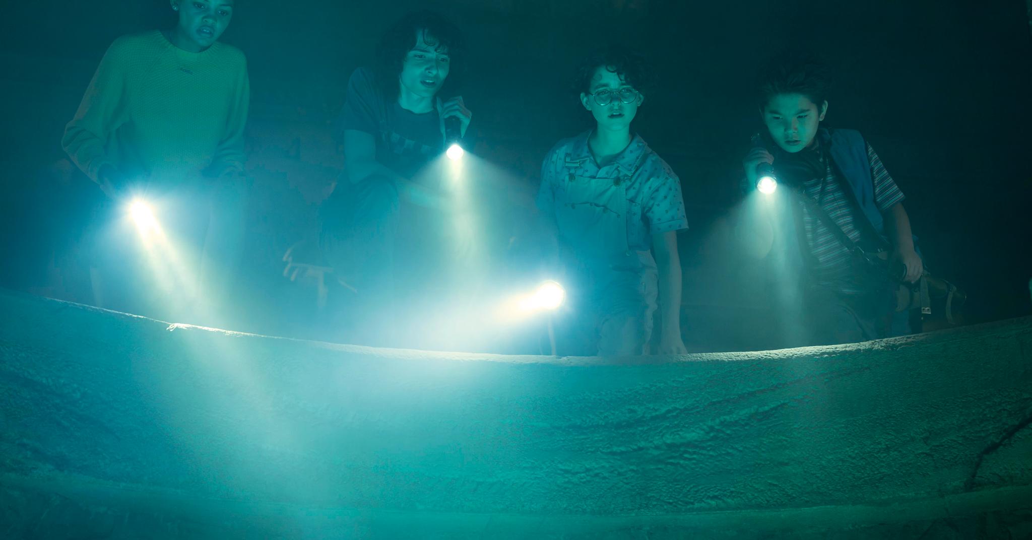 Spøkelsesjegeren Phoebe fra «Ghostbusters: Afterlife» (tredje fra høyre) er én av flere populærkulturelle karakterer som har autisme. 