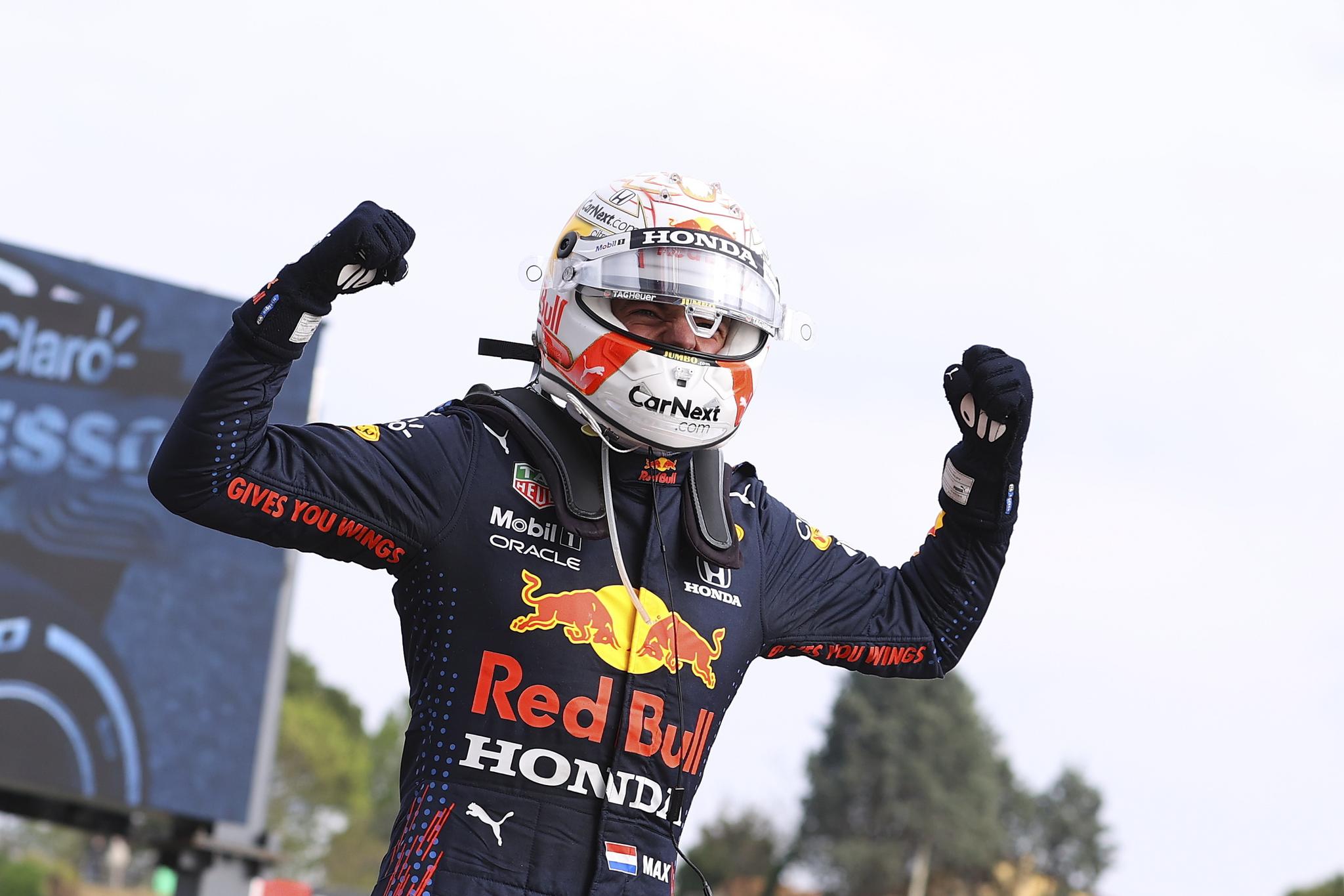 SEIERHERRE: Max Verstappen kunne slippe jubelen løs som vinneren av Imola Grand Prix. 