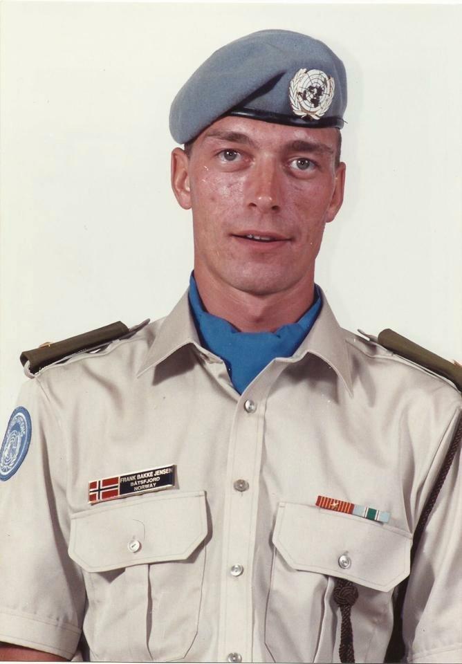 Frank Bakke-Jensen som Libanon-soldat tidlig på 1990-tallet.