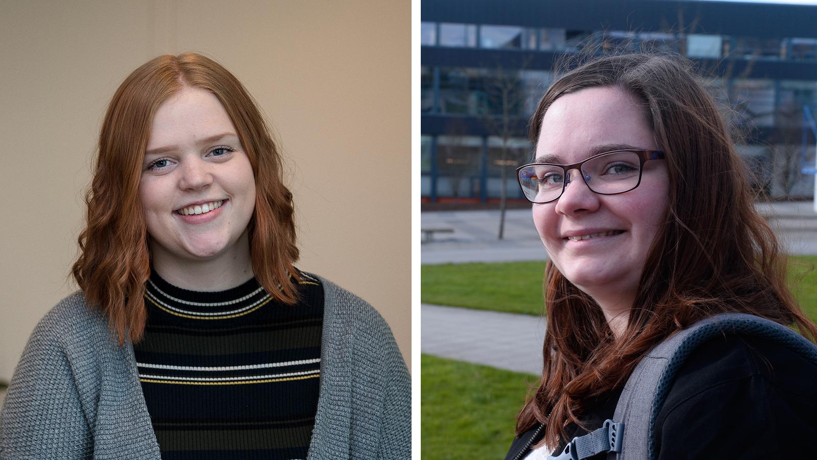  Studentene Ingunn Marie Korsgård Hagen og Lise Landøy er begge nødt til å ty til kredittkort.   