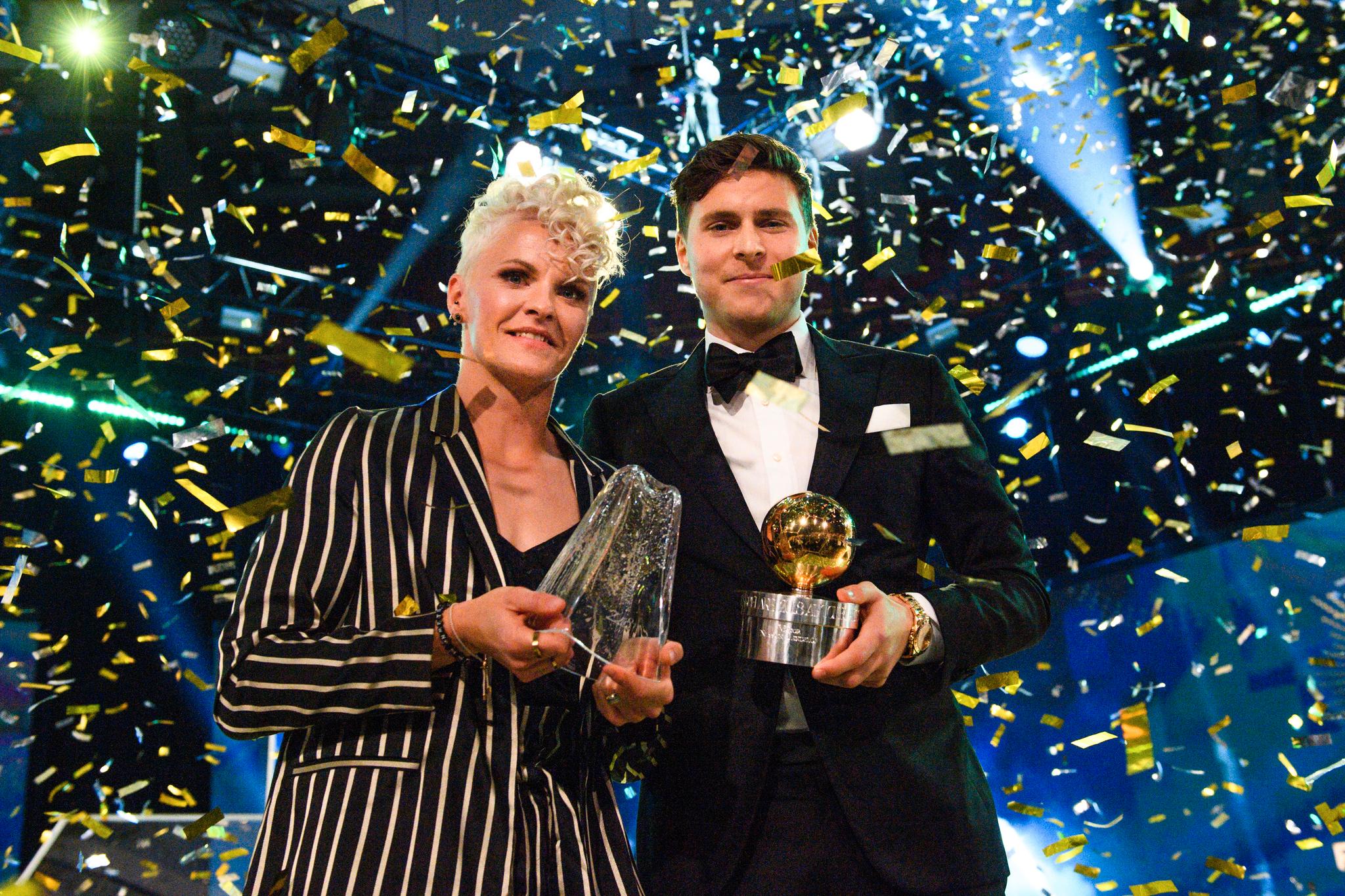 Nilla Fischer og Victor Lindelöf ble utropt til de beste spillerne i Sverige i fjor.