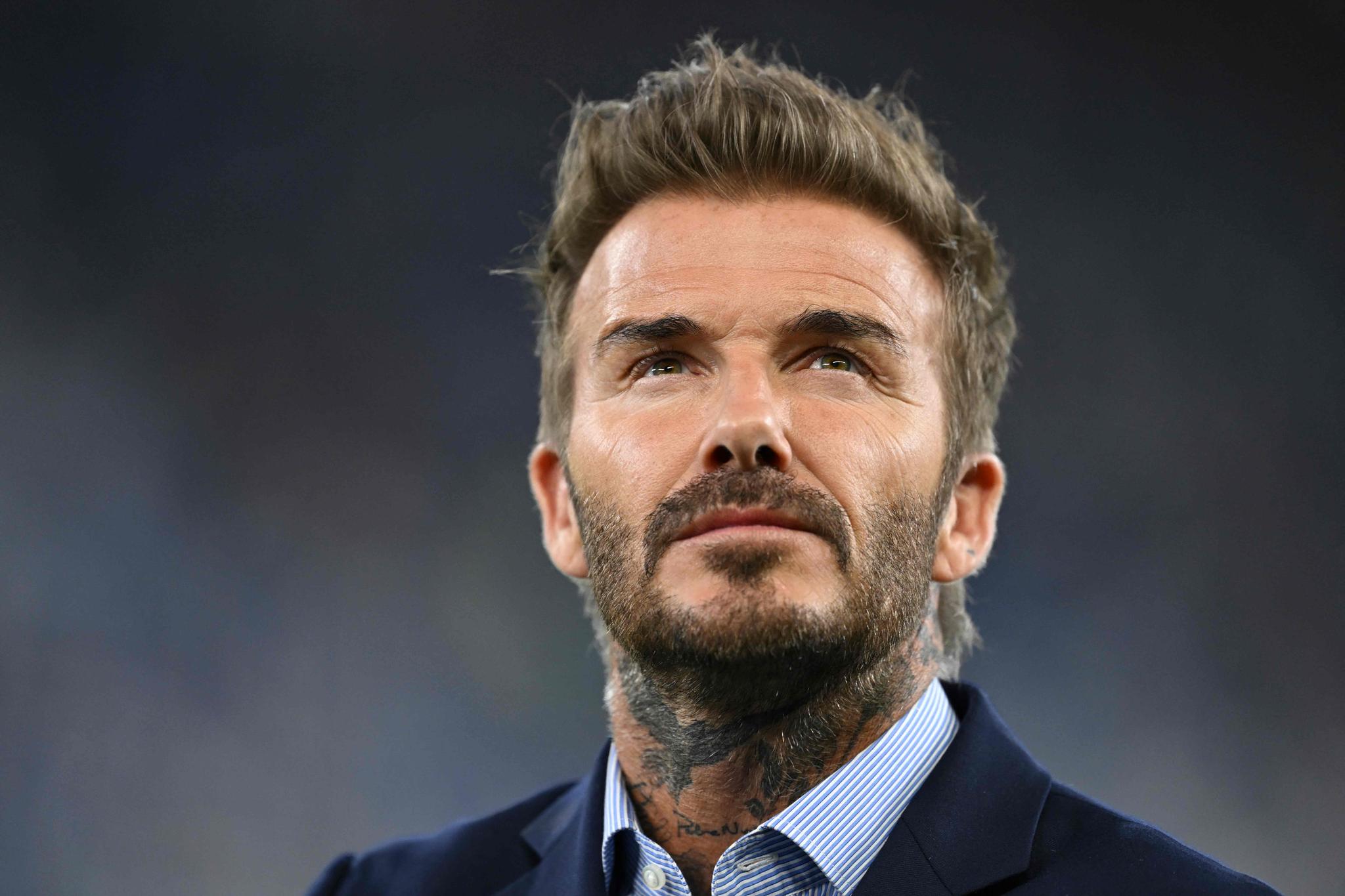Inter Miami-eier David Beckham undder kampen mot meksikanske Monterrey.