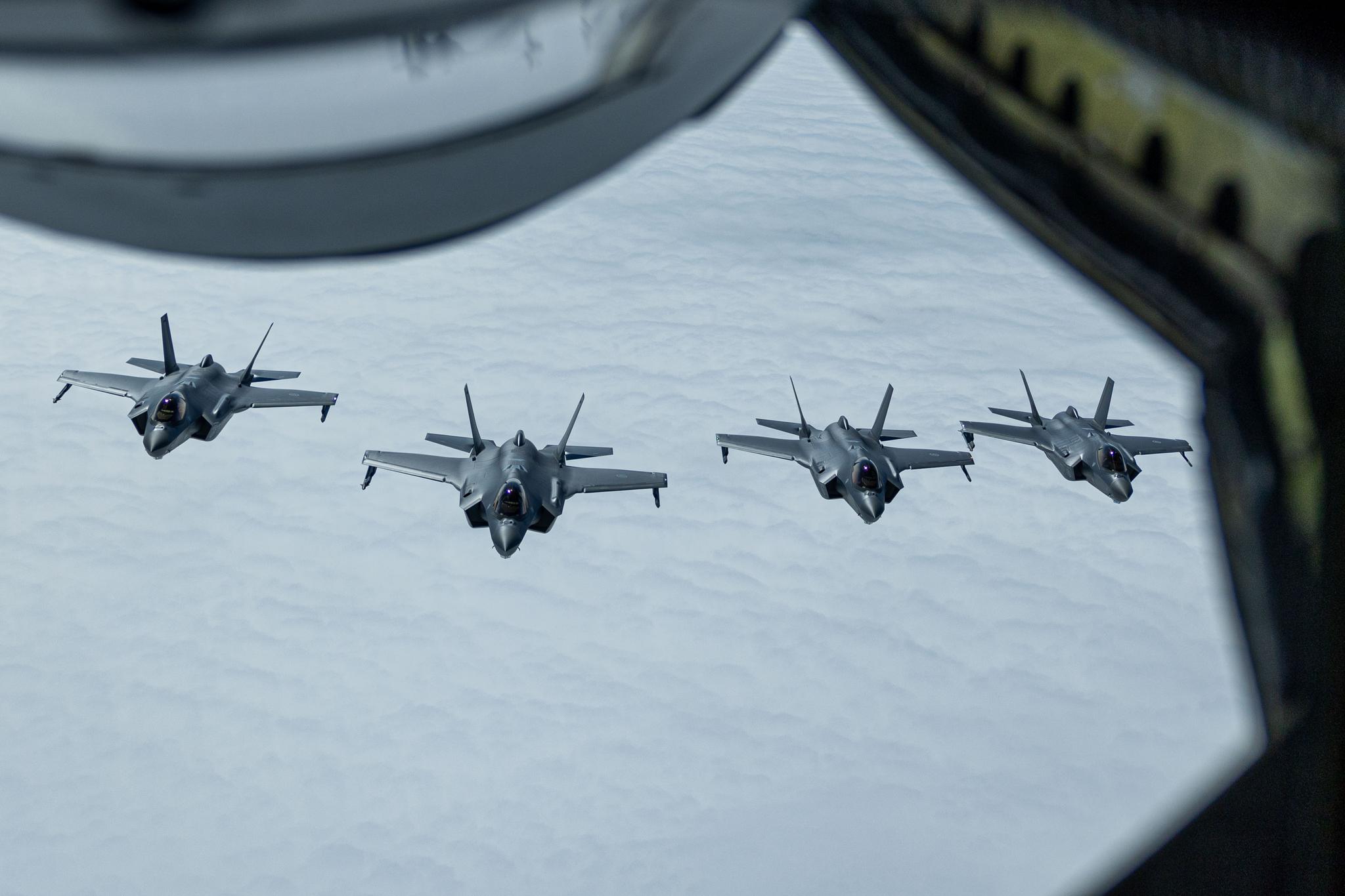 Norske F-35 under øvelsen Arctic Challenge, som pågår til 9. juni.