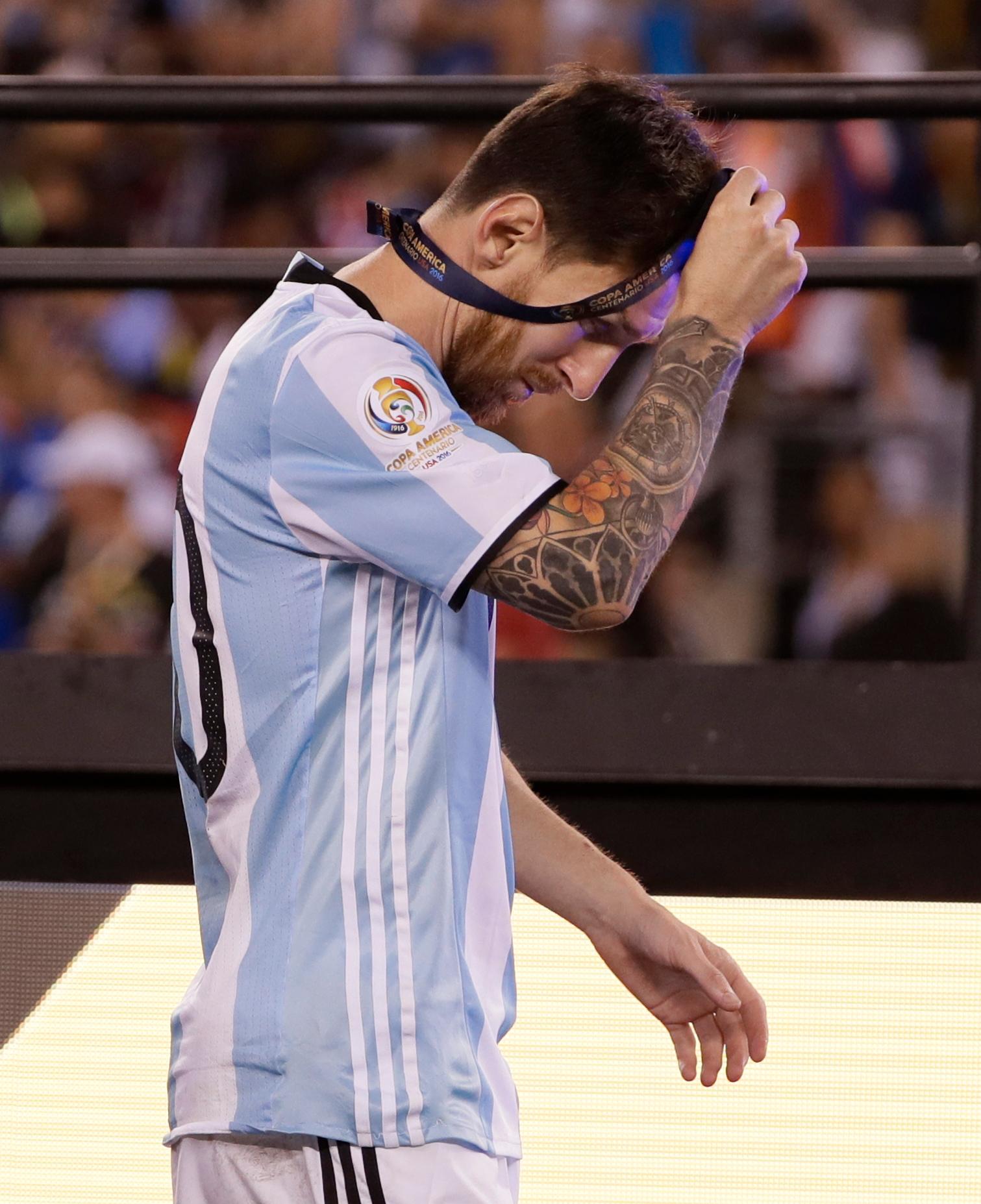 Finalen i 2016 ble blytung for Messi.