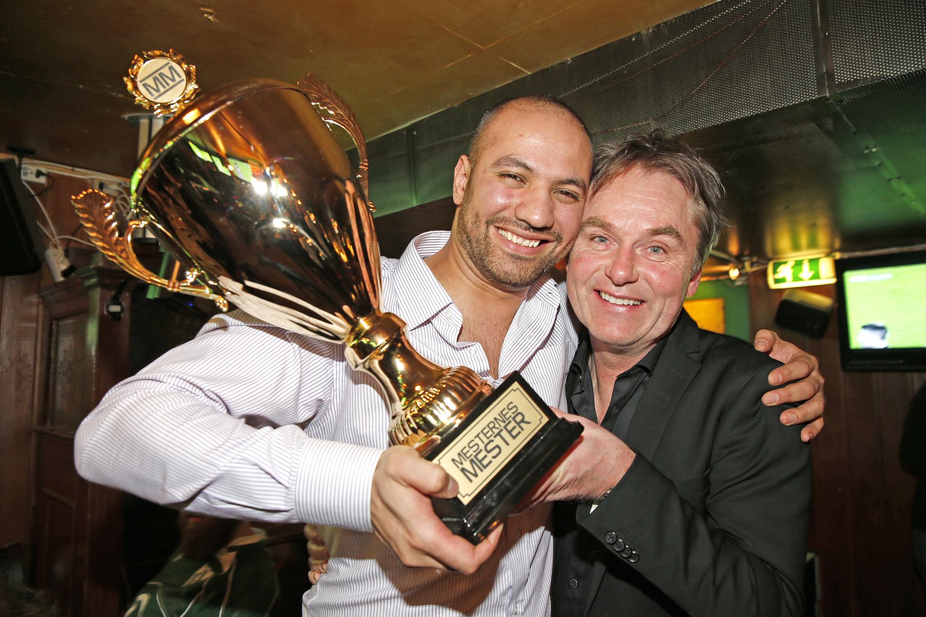 Marco Elsafadi, her med daværende programleder Dag Erik Pedersen, vant Mesternes mester for syv år siden.