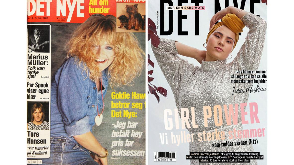 Etter 62 år blir den trykte versjonen av Det Nye lagt ned. Forsiden til høyre ble den siste utgaven av magasinet, oktober 2019.